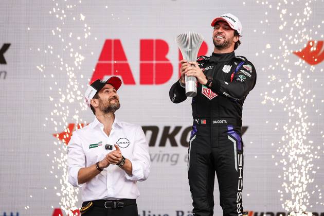 Bilder des Jahres 2025, Sport 01 Januar Sport Themen der Woche KW02 Sport Bilder des Tages 2025 FORMULA E MEXICO CITY ePRIX DA COSTA Antonio Felix (prt), TAG Heuer Porsche Formula E Team, Porsche 99X Electric, portrait podium, portrait during the Mexico City ePrix, 2nd round of the 2024-25 ABB FIA Formula E World Championship, WM, Weltmeisterschaft on the Autodromo Hermanos Rodriguez from January 10 to 11, 2025 in Mexico City, Mexico - Mexico CityMexico Copyright: xEricxAlonsox