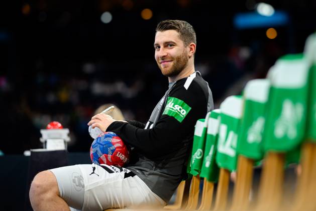 Hamburg: Handball Länderspiel - Vorbereitung WM - Deutschland - Brasilien Lukas Mertens (Deutschland) Hamburg Barlays Arena Deutschland