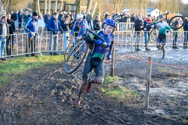 NK Cyclocross Oisterwijk Elite mannen Oisterwijk (NED), CYCLOCROSS, JANUARY 12 Pim Ronhaar Gefotografeerd tijdens het Nederlands Kampioenschap veldrijden in Oisterwijk Content not available for redistribution in The Netherlands directly or indirectly through any third parties. Copyright: xSportfotoxPhotoagencyx