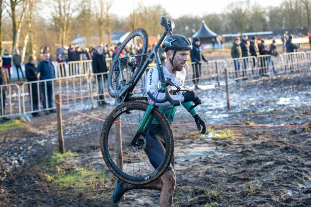 NK Cyclocross Oisterwijk Elite mannen Oisterwijk (NED), CYCLOCROSS, JANUARY 12 Joris Nieuwenhuis Gefotografeerd tijdens het Nederlands Kampioenschap veldrijden in Oisterwijk Content not available for redistribution in The Netherlands directly or indirectly through any third parties. Copyright: xSportfotoxPhotoagencyx