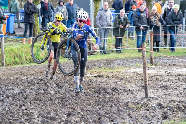 NK Cyclocross Oisterwijk vrouwen Oisterwijk (NED), CYCLOCROSS, JANUARY 12 Gefotografeerd tijdens het Nederlands Kampioenschap veldrijden in Oisterwijk Content not available for redistribution in The Netherlands directly or indirectly through any third parties. Copyright: xSportfotoxPhotoagencyx