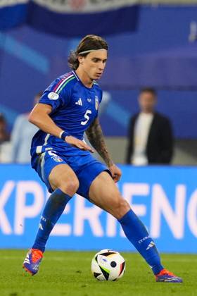 Italy™s Riccardo Calafiori during the Euro 2024 soccer match between Croatia and Italy at the Leipzig stadium, Lipsia, Germany - Monday 24, June , 2024. - Soccer . Copyright: xFabioxFerrari LaPressex