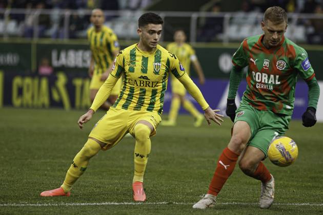 Liga portugal 2 meu super - cd tondela xmario m. Tondela (pt) 01 19 2025 - liga portugal meu super - cd tondela xmario m. rodrigo ramos tondela player during the match between tondela xmario m., valid for the 18th round of the portugal league 2 meu super, held at the joao cardoso stadium, in tondela, on this sunday afternoon,(19). (Foto: Alexandre Gomes Thenews2 imago images) SPO Copyright: xALEXANDRExGOMESx