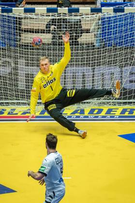 Handball Herning 19.01.2025 IHF Handball World Championship, WM, Weltmeisterschaft Vorrunde Deutschland (GER) - Tschechien (CZE) David Späth (Deutschland, TW, No.01) Spaeth Spath