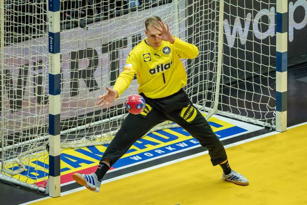 Handball Herning 19.01.2025 IHF Handball World Championship, WM, Weltmeisterschaft Vorrunde Deutschland (GER) - Tschechien (CZE) David Späth (Deutschland, TW, No.01) Spaeth Spath