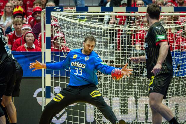 Handball Herning 19.01.2025 IHF Handball World Championship, WM, Weltmeisterschaft Hauptrunde Dänemark (DAN) - Deutschland (GER) Andreas Wolff (Deutschland, TW, No.33)