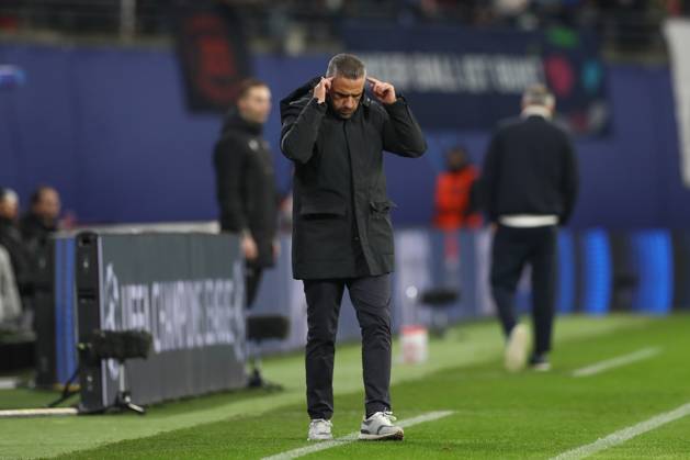 22.01.2025, xtgx, Fussball UEFA Champions League, RB Leipzig - Sporting Lissabon emspor, v.l. Rui Borges (Lissabon, Trainer) (DFL DFB REGULATIONS PROHIBIT ANY USE OF PHOTOGRAPHS as IMAGE SEQUENCES and or QUASI-VIDEO) Leipzig