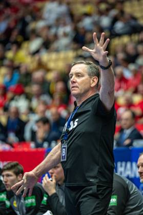 Handball Herning 23.01.2025 IHF Handball World Championship, WM, Weltmeisterschaft Hauptrunde Italien (ITA) - Deutschland (GER) Alfred Gislason (Deutschland, Trainer)