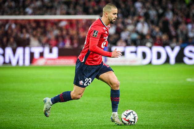 October 5, 2024, Villeneuve-D ascq, France, France: Edon ZHEGROVA of Lille during the Ligue 1 match between Lille OSC (LOSC) and Toulouse FC at Pierre Mauroy Stadium on October 05, 2024 in Villeneuve-d Ascq near Lille, France. Villeneuve-D ascq France - ZUMAm308 20241005_zsp_m308_041 Copyright: xMatthieuxMirvillex