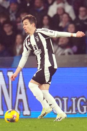 NAPLES, ITALY - JANUARY 25: Francisco Conceição of JUVENTUS FC during the Serie A match between SSC Napoli and Juventus FC at Stadio Diego Armando Maradona on January 25, 2025 in Naples, Italy Copyright: xFOTOAGENZIAx