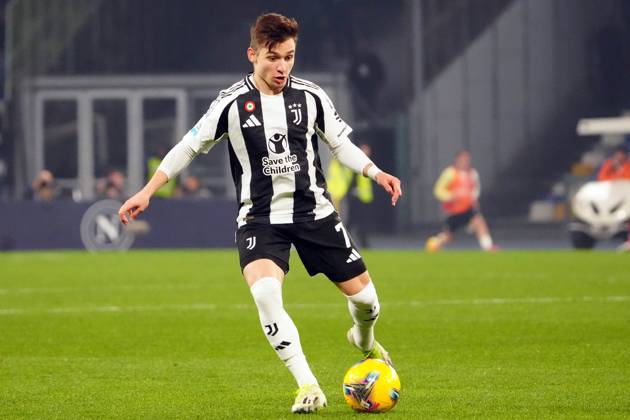 NAPLES, ITALY - JANUARY 25: Francisco Conceição of JUVENTUS FC during the Serie A match between SSC Napoli and Juventus FC at Stadio Diego Armando Maradona on January 25, 2025 in Naples, Italy Copyright: xFOTOAGENZIAx