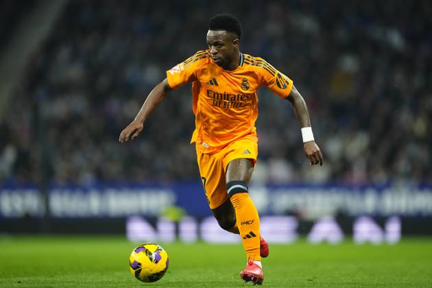 RCD Espanyol de Barcelona v Real Madrid CF - La Liga EA Sports Vinicius Junior left winger of Real Madrid and Brazil during the LaLiga match between RCD Espanyol de Barcelona and Real Madrid CF at RCDE Stadium on February 1, 2025 in Barcelona, Spain. Barcelona Spain  Copyright: xJosexBretonx originalFilename:bretonhernandez-rcdespan250201_npcWg