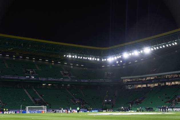 Sporting Clube de Portugal v Borussia Dortmund - UEFA Champions League 2024 25 League Knockout Play-off First Leg A general view inside the stadium prior to the UEFA Champions League Knockout phase play-offs 1st leg match between Sporting CP and Borussia Dortmund at Jose Alvalade Stadium in Lisbon, Portugal, on February 11, 2025. Lisbon, Portugal Lisbon Portugal Copyright: xJosexManuelxAlvarezxReyx originalFilename:alvarezrey-notitle250211_npgy3