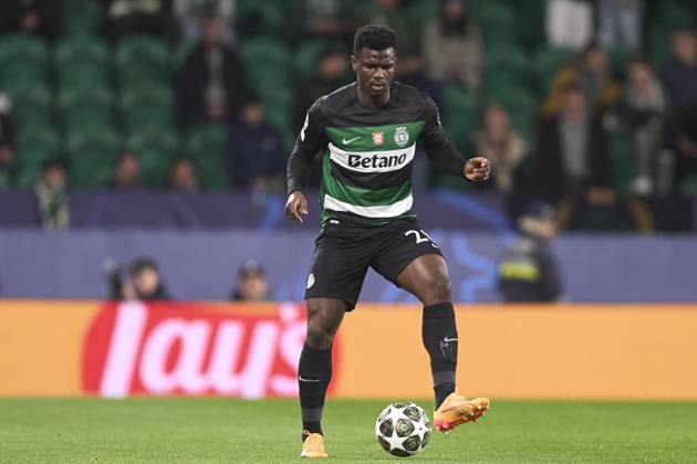 Sporting Clube de Portugal v Borussia Dortmund - UEFA Champions League 2024 25 League Knockout Play-off First Leg Ousmane Diomande of Sporting CP is in action during the UEFA Champions League Knockout phase play-offs 1st leg match between Sporting CP and Borussia Dortmund at Jose Alvalade Stadium in Lisbon, Portugal, on February 11, 2025. Lisbon, Portugal Lisbon Portugal Copyright: xJosexManuelxAlvarezxReyx originalFilename:alvarezrey-notitle250211_npK5O