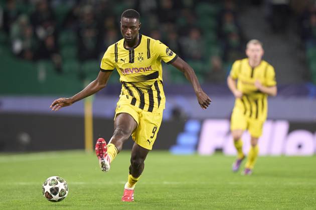 Sporting Clube de Portugal v Borussia Dortmund - UEFA Champions League 2024 25 League Knockout Play-off First Leg Serhou Guirassy of Borussia Dortmund is in action during the UEFA Champions League Knockout phase play-offs 1st leg match between Sporting CP and Borussia Dortmund at Jose Alvalade Stadium in Lisbon, Portugal, on February 11, 2025. Lisbon, Portugal Lisbon Portugal Copyright: xJosexManuelxAlvarezxReyx originalFilename:alvarezrey-notitle250211_np9Ck