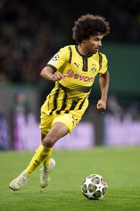 Sporting Clube de Portugal v Borussia Dortmund - UEFA Champions League 2024 25 League Knockout Play-off First Leg Karim Adeyemi of Borussia Dortmund is in action during the UEFA Champions League Knockout phase play-offs 1st leg match between Sporting CP and Borussia Dortmund at Jose Alvalade Stadium in Lisbon, Portugal, on February 11, 2025. Lisbon, Portugal Lisbon Portugal Copyright: xJosexManuelxAlvarezxReyx originalFilename:alvarezrey-notitle250211_npcOn