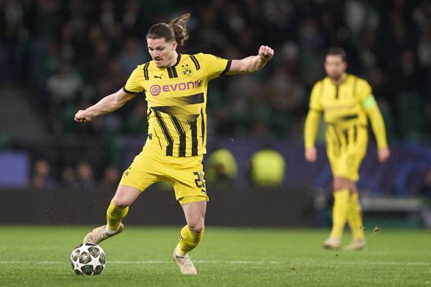 Sporting Clube de Portugal v Borussia Dortmund - UEFA Champions League 2024 25 League Knockout Play-off First Leg Marcel Sabitzer of Borussia Dortmund is in action during the UEFA Champions League Knockout phase play-offs 1st leg match between Sporting CP and Borussia Dortmund at Jose Alvalade Stadium in Lisbon, Portugal, on February 11, 2025. Lisbon, Portugal Lisbon Portugal Copyright: xJosexManuelxAlvarezxReyx originalFilename:alvarezrey-notitle250211_npRaM