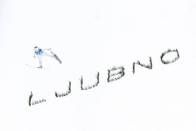 Bilder des Jahres 2025, Sport 02 Februar Sport Themen der Woche KW07 Sport Bilder des Tages Skispringen, Frauen, WC Ljubno Ski jumping, Skispringen, Ski, nordisch - FIS WC Ljubno LJUBNO,SLOVENIA,16.FEB.25 - NORDIC SKIING, SKI JUMPING - FIS World Cup, normal hill, ladies. Image shows Lisa Eder (AUT). GEPAxpictures xMaticxKlansek