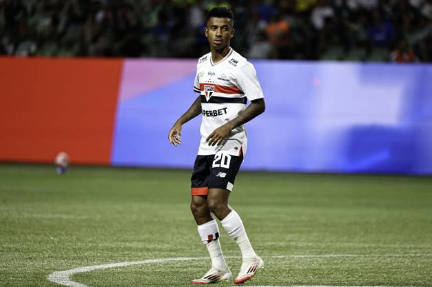 Match between Palmeiras and Sao Paulo for the Sao Paulo championship Sao paulo (sp), 02 16 2025 - paulistao palmeiras vs sao paulo - player marcos during the match between palmeiras and sao paulo, valid for the 10th round of the 2025 paulista football championship, on the night of this sunday, february 16, 2025, at allianz parque, in sao paulo. (Foto: Leco Viana Thenews2 imago images) SPO  Copyright: xLecoxVianax