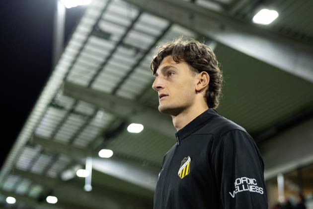250217 Häckens Silas Andersen inför fotbollsmatchen i Svenska Cupen mellan BK Häcken och Öster den 17 februari 2025 i Göteborg. Copyright: MICHAELxERICHSEN BB250217MI035