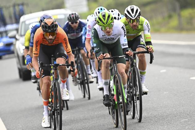 2025 Volta Algarve cycling race - Stage 3 TAVIRA, PORTUGAL - FEBRUARY 21 : Johnston Calum (GBR) of Caja Rural-Seguros RGA during stage 3 of the 51th edition of the Volta Algarve cycling race, with start in Vila Real Santo Antonio and finish in Tavira on February 21, 2025 in Tavira, Portugal, 21 02 2025 ( Motordriver Kenny Verfaillie - Tavira Portugal  Copyright: xTomasxSiskx