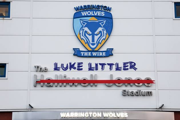Bilder des Jahres 2025, Sport 02 Februar Sport Themen der Woche KW08 Sport Bilder des Tages Betfred Super League Round 2 Warrington Wolves v Catalans Dragons A view of the Luke Little Stadium as its renamed from the Halliwell Jones Stadium for one game only during the Betfred Super League Round 2 match Warrington Wolves vs Catalans Dragons at Luke Littler Stadium, Warrington, United Kingdom, 21st February 2025 (Photo by Mark Cosgrove News Images) Warrington Halliwell Jones Stadium Cheshire United Kingdom Copyright: xMarkxCosgrove NewsxImagesx