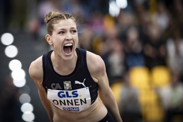 Bilder des Jahres 2025, Sport 02 Februar Sport Themen der Woche KW08 Sport Bilder des Tages Deutsche Leichtathletik-Hallenmeisterschaften; Dortmund, 22.02.2025 Imke Onnen (Cologne Athletics); Deutsche Leichtathletik-Hallenmeisterschaften am 22.02.2025 in der Helmut-Körnig-Halle in Dortmund. Copyright: xBEAUTIFULxSPORTS AxelxKohringx