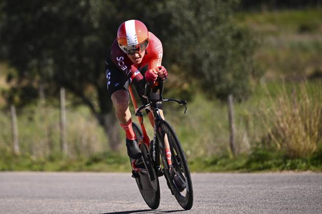 2025 Volta Algarve cycling race - Stage 5 MALHAO, PORTUGAL - FEBRUARY 23 : Thomas Geraint (GBR) of Ineos Grenadiers during stage 5, an individual time trial, of the 51th edition of the Volta Algarve cycling race, with start in Salir and finish in Malhao on February 23, 2025 in Malhao, Portugal, 23 02 2025 ( Motordriver Kenny Verfaillie - Malhao Portugal Copyright: xTomasxSiskx