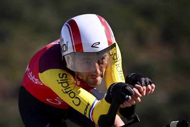 2025 Volta Algarve cycling race - Stage 5 MALHAO, PORTUGAL - FEBRUARY 23 : Thomas Benjamin (FRA) of Cofidis during stage 5, an individual time trial, of the 51th edition of the Volta Algarve cycling race, with start in Salir and finish in Malhao on February 23, 2025 in Malhao, Portugal, 23 02 2025 ( Motordriver Kenny Verfaillie - Malhao Portugal Copyright: xTomasxSiskx