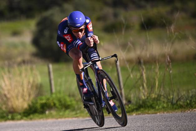 2025 Volta Algarve cycling race - Stage 5 MALHAO, PORTUGAL - FEBRUARY 23 : Van Den Broek Frank (NED) of Team Picnic PostNL during stage 5, an individual time trial, of the 51th edition of the Volta Algarve cycling race, with start in Salir and finish in Malhao on February 23, 2025 in Malhao, Portugal, 23 02 2025 ( Motordriver Kenny Verfaillie - Malhao Portugal  Copyright: xTomasxSiskx
