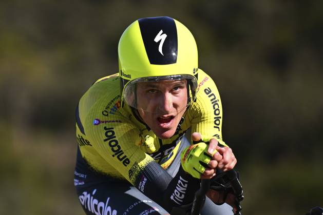 2025 Volta Algarve cycling race - Stage 5 MALHAO, PORTUGAL - FEBRUARY 23 : Fernandez Ruben (ESP) of Anicolor Tien 21 during stage 5, an individual time trial, of the 51th edition of the Volta Algarve cycling race, with start in Salir and finish in Malhao on February 23, 2025 in Malhao, Portugal, 23 02 2025 ( Motordriver Kenny Verfaillie - Malhao Portugal Copyright: xTomasxSiskx