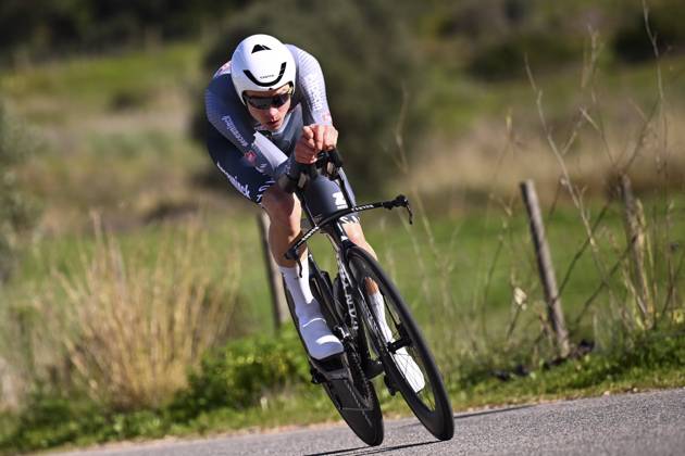 2025 Volta Algarve cycling race - Stage 5 MALHAO, PORTUGAL - FEBRUARY 23 : Bayer Tobias (AUT) of Alpecin-Deceuninck during stage 5, an individual time trial, of the 51th edition of the Volta Algarve cycling race, with start in Salir and finish in Malhao on February 23, 2025 in Malhao, Portugal, 23 02 2025 ( Motordriver Kenny Verfaillie - Malhao Portugal Copyright: xTomasxSiskx
