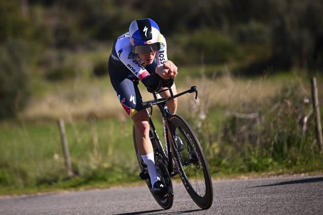 2025 Volta Algarve cycling race - Stage 5 MALHAO, PORTUGAL - FEBRUARY 23 : Wandahl Frederik (DEN) of Red Bull - Bora - Hansgrohe during stage 5, an individual time trial, of the 51th edition of the Volta Algarve cycling race, with start in Salir and finish in Malhao on February 23, 2025 in Malhao, Portugal, 23 02 2025 ( Motordriver Kenny Verfaillie - Malhao Portugal Copyright: xTomasxSiskx