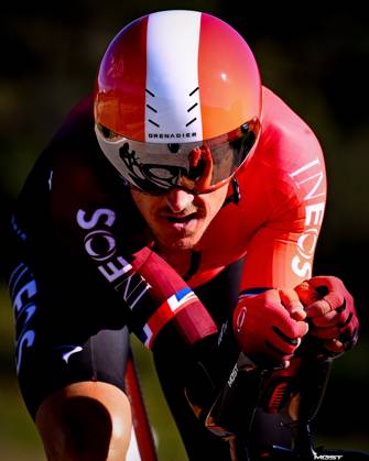 2025 Volta Algarve cycling race - Stage 5 MALHAO, PORTUGAL - FEBRUARY 23 : Thomas Geraint (GBR) of Ineos Grenadiers during stage 5, an individual time trial, of the 51th edition of the Volta Algarve cycling race, with start in Salir and finish in Malhao on February 23, 2025 in Malhao, Portugal, 23 02 2025 ( Motordriver Kenny Verfaillie - Copyright: xTomasxSiskx