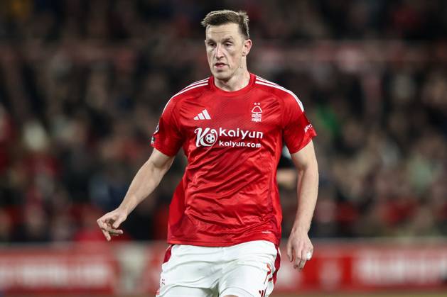 Premier League Nottingham Forest v Arsenal Chris Wood of Nottingham Forest during the Premier League match Nottingham Forest vs Arsenal at City Ground, Nottingham, United Kingdom, 26th February 2025 (Photo by Alfie Cosgrove News Images) Nottingham City Ground Nottinghamshire United Kingdom Copyright: xAlfiexCosgrove NewsxImagesx