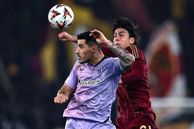 As Roma 06 03 2025 - Europa League Roma-Atletico Bilbao foto Antonello Sammarco Image nella foto: Yuri Berchiche-Paulo Dybala