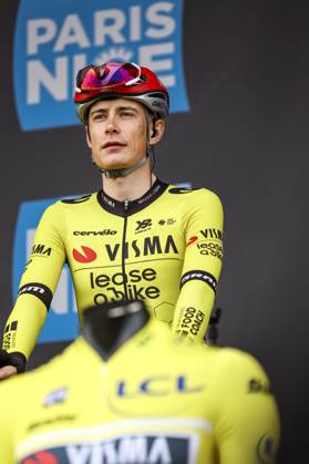 Danish Jonas Vingegaard Hansen of Team Visma-Lease a Bike pictured before the first stage of 83th edition of the Paris-Nice cycling race, from and to Le Perray-en-Yvelines (156,5km), Sunday 09 March 2025. DAVIDxPINTENS x114552931x