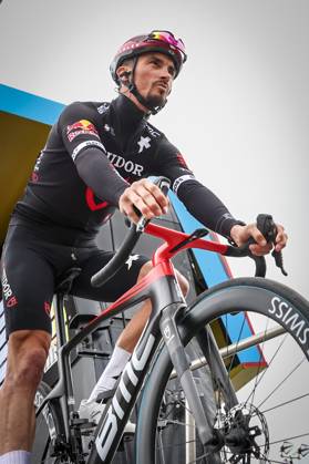 French Julian Alaphilippe of Tudor Pro Cycling Team pictured before the first stage of 83th edition of the Paris-Nice cycling race, from and to Le Perray-en-Yvelines (156,5km), Sunday 09 March 2025. DAVIDxPINTENS x114554945x