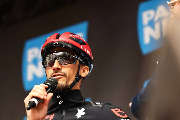 French Julian Alaphilippe of Tudor Pro Cycling Team pictured at the start of stage two of the 83th edition of the Paris-Nice cycling race, from Montesson to Bellegarde (183,9 km) in France, Monday 10 March 2025. DAVIDxPINTENS x114604071x