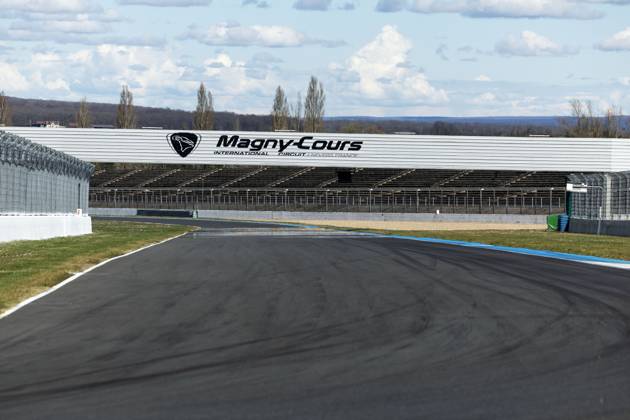 The Magny-Cours racetrack pictured ahead of stage three of the 83th edition of the Paris-Nice cycling race, a 28,4km team time trial at the Nevers Magny-Cours racetrack, in Nevers, France, Tuesday 11 March 2025. DAVIDxPINTENS  x114675663x
