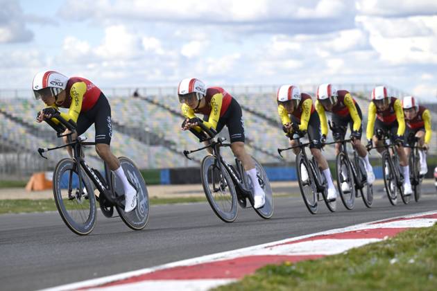 Paris - Nice 2025 - stage 3 NEVERS, FRANCE - MARCH 11 : team Cofidis during stage 3 of the 83th edition of the Paris - Nice cycling race, a team time-trail stage of 28,4km with start on the Circuit Magny-Cours and finish in Nevers on March 11, 2025 in Nevers, France, 11 03 2025 ( Motordriver Kenny Verfaillie - Nevers France  Copyright: xNicoxVereeckenx