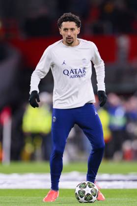 Liverpool FC v Paris Saint-Germain - UEFA Champions League 2024 25 Round of 16 Second Leg LIVERPOOL, ENGLAND - MARCH 11: Marquinhos Correa of Paris Saint Germain warming up prior to the UEFA Champions League 2024 25 Round of 16 Second Leg match between Liverpool FC and Paris Saint-Germain at Anfield on March 11, 2025 in Liverpool, England. LiverpoolUnited Kingdom Copyright: xRichardxCallisx