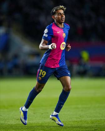 ESP: FC Barcelona, Barca - SL Benfica. UEFA Champions League match. Round of 16 Lamine Yamal of FC Barcelona celebrates goal during the UEFA Champions League match, Round of 16, between FC Barcelona and Benfica played at Lluis Companys Stadium on March 11 2025 in Barcelona Spain. kpng Copyright: xSergioxRuizx xImagox PS_240311_BAR_BEN_1483