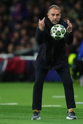 ESP: FC Barcelona, Barca - SL Benfica. UEFA Champions League match. Round of 16 FC Barcelona head coach Hansi Flick during the UEFA Champions League match, Round of 16, between FC Barcelona and Benfica played at Lluis Companys Stadium on March 11 2025 in Barcelona Spain. kpng Copyright: xSergioxRuizx xImagox PS_240311_BAR_BEN_1517