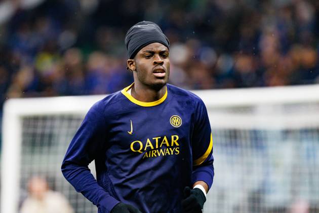 Yann Bisseck seen during UEFA Champions League game between teams of Internazionale Milano and Feyenoord FC (Maciej Rogowski) Milan San Siro Italy Copyright: xMaciejxRogowskix intervsfeyenoord2425-033