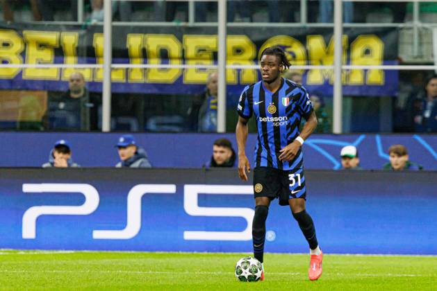 Yann Bisseck seen during UEFA Champions League game between teams of Internazionale Milano and Feyenoord FC (Maciej Rogowski) Milan San Siro Italy Copyright: xMaciejxRogowskix intervsfeyenoord2425-135