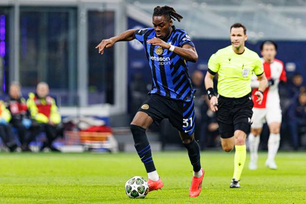 Yann Bisseck seen during UEFA Champions League game between teams of Internazionale Milano and Feyenoord FC (Maciej Rogowski) Milan San Siro Italy Copyright: xMaciejxRogowskix intervsfeyenoord2425-192