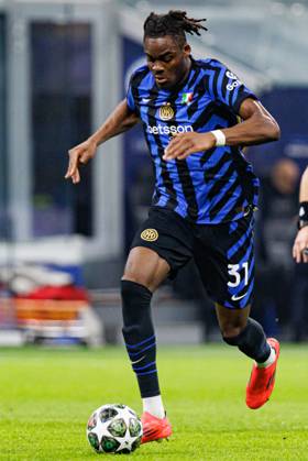Yann Bisseck seen during UEFA Champions League game between teams of Internazionale Milano and Feyenoord FC (Maciej Rogowski) Milan San Siro Italy Copyright: xMaciejxRogowskix intervsfeyenoord2425-193