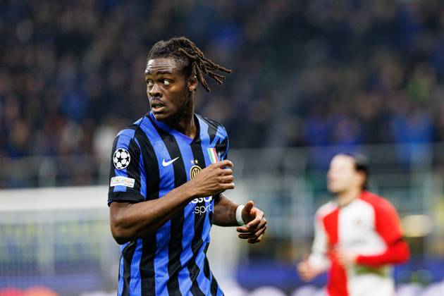 Yann Bisseck seen during UEFA Champions League game between teams of Internazionale Milano and Feyenoord FC (Maciej Rogowski) Milan San Siro Italy Copyright: xMaciejxRogowskix intervsfeyenoord2425-210
