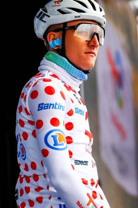French Thomas Gachignard of TotalEnergies pictured at the start of stage seven of the 83th edition of the Paris-Nice cycling race, 147,8 km from Nice to Auron, France, Saturday 15 March 2025. DAVIDxPINTENS x114998219x